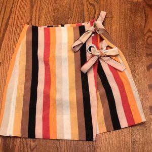 Multicolored Wrap Skirt